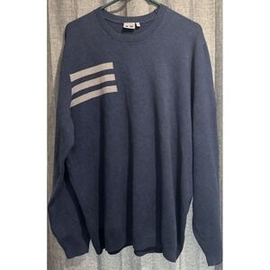 Adidas‎ Blend Crew Blue Pullover Golf Sweater Men's Sz Extra Large EUC The Loop